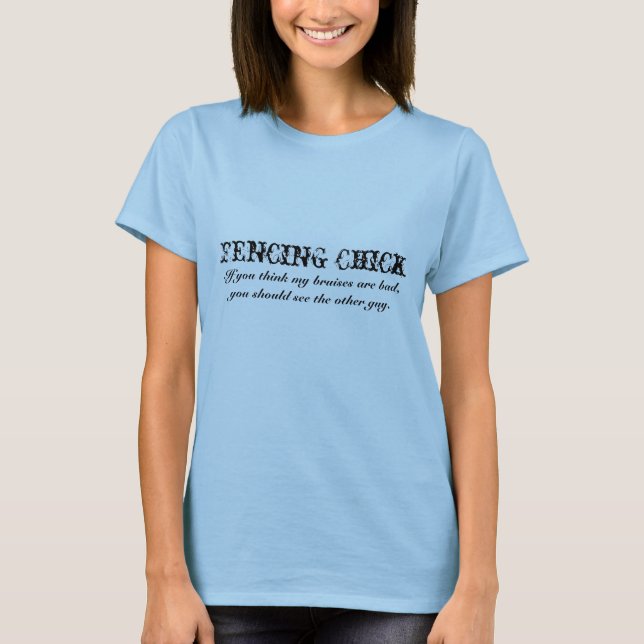 Zaun des Küken-Shirts T-Shirt (Vorderseite)
