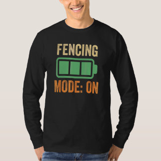 Zaun-Modus bei Batterie-Design T-Shirt