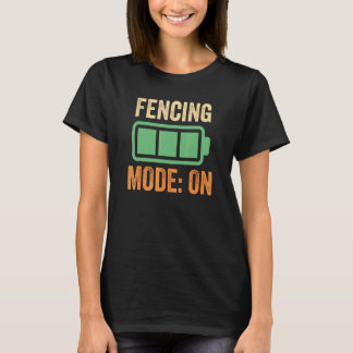 Zaun-Modus bei Batterie-Design T-Shirt