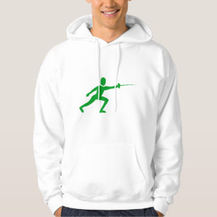 Zaunfigur: grün hoodie