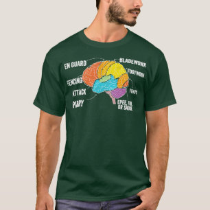 Zaungehirn eines Fencer T-Shirt