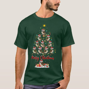 Zaunkönig-Vogelliebhaber Weihnachten passend Santa T-Shirt