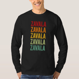 Zavala County Texas Regenbogen Text T-Shirt