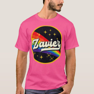 Zavier Regenbogen im Vintagen Stil im Weltraum T-Shirt