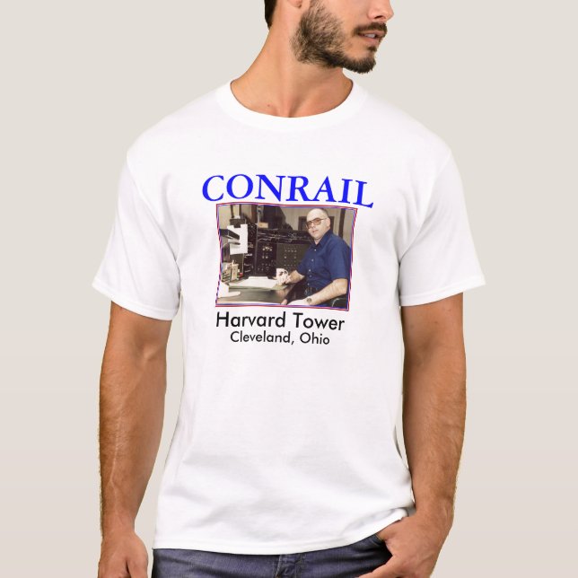 ZAZ111.BHK.Harvard Turm, CONRAIL, Harvard Towe… T-Shirt (Vorderseite)