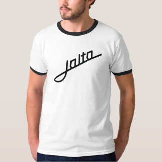 ZAZ Jalta Retro Export Emblem in Weiß und Schwarz T-Shirt