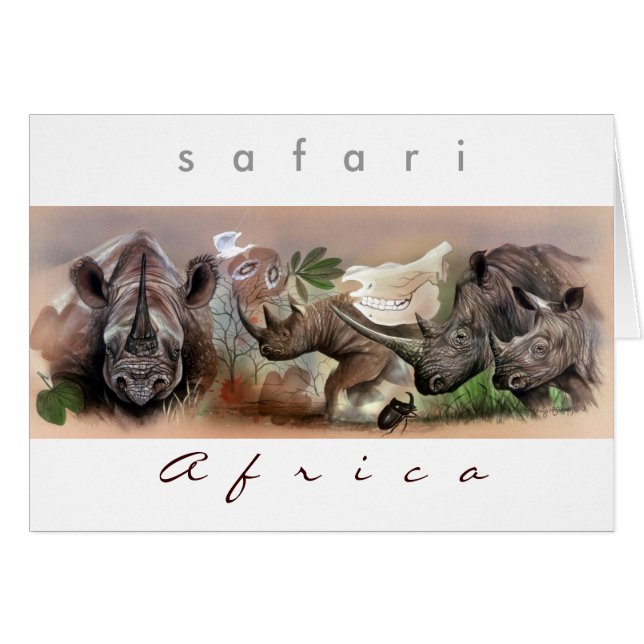 Zazrhinocollection, s a f a r i, A ... (Vorderseite (Horizontal))