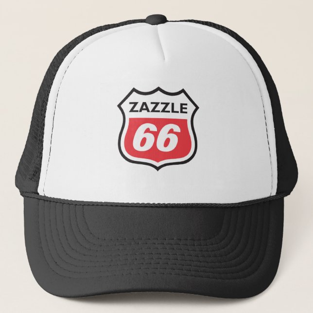 Zazzle 66 truckerkappe (Vorderseite)