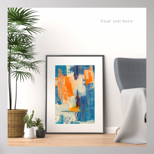 Zazzle abstrakt Poster (Vorne)