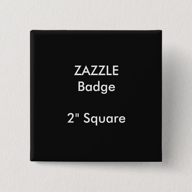 ZAZZLE-Abzeichen mit benutzerdefiniertem 2" Quadra Button (Vorderseite)