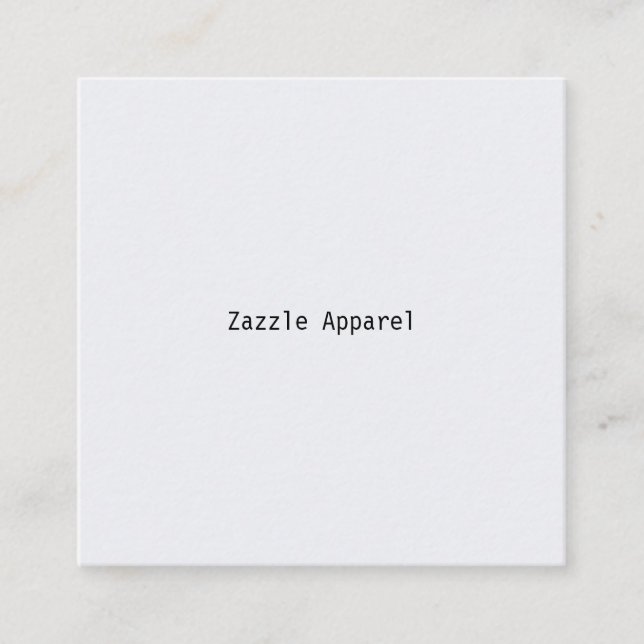 Zazzle Apparel EFF1 Quadratische Visitenkarte (Vorderseite)