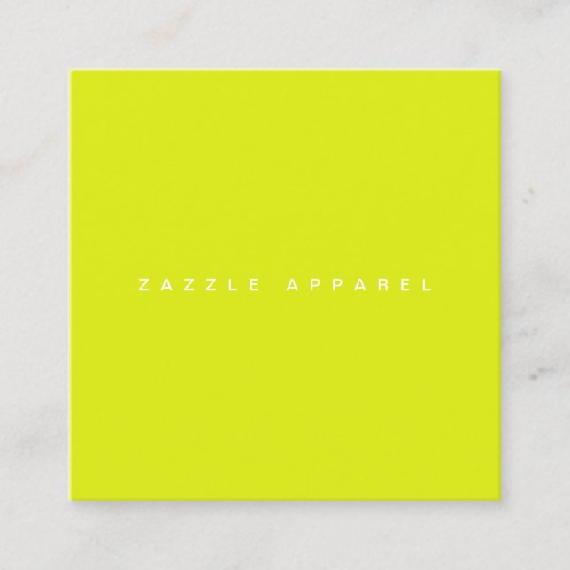 Zazzle Apparel Varieté-Draft-Karte Quadratische Visitenkarte (Vorderseite)