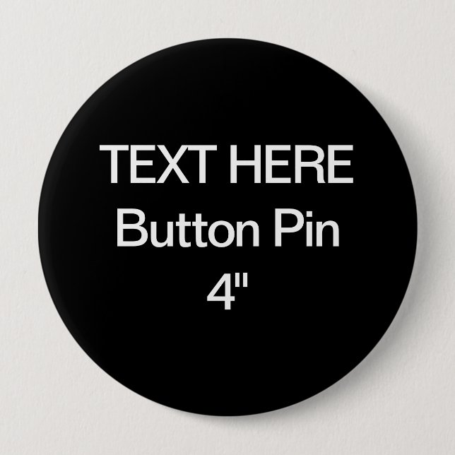 Zazzle Blank Custom 4" Standard-Taste Button (Vorderseite)