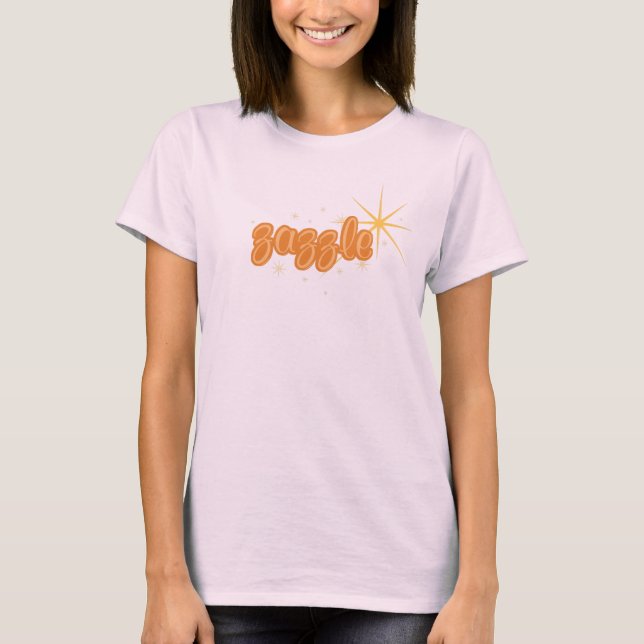 Zazzle Bubbly! T-Shirt (Vorderseite)