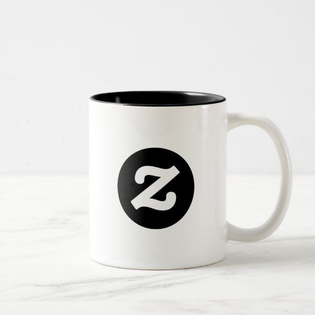 Zazzle CircleZ Zweifarbige Tasse (Rechts)