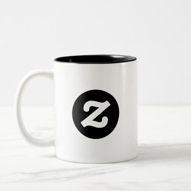 Zazzle CircleZ Zweifarbige Tasse (Links)