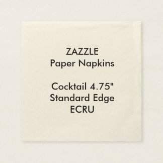 ZAZZLE Custom Small ECRU Cocktailpapier Napkins Serviette