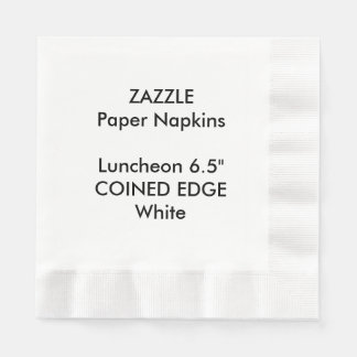 ZAZZLE Custom WHITE geprägte Mittagspause Papier N Serviette