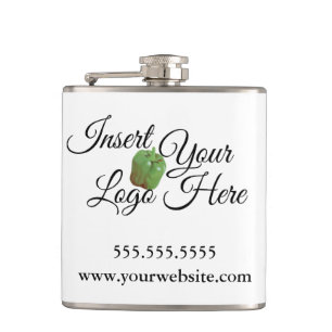 Zazzle für Ihr Unternehmen Logo-Flasche Flachmann