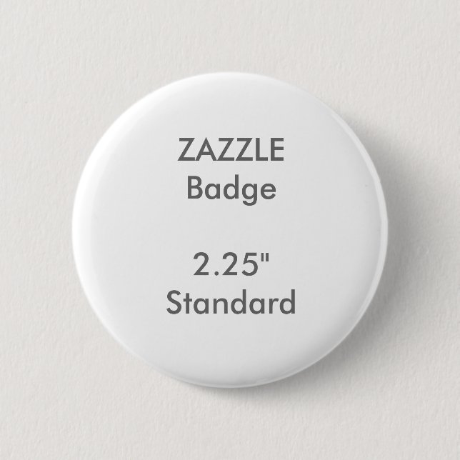 ZAZZLE Gewohnheit druckte 2,25" rundes Button (Vorderseite)
