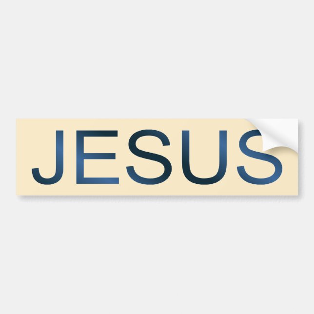 ZAZZLE_Jesus Autoaufkleber (Vorne)