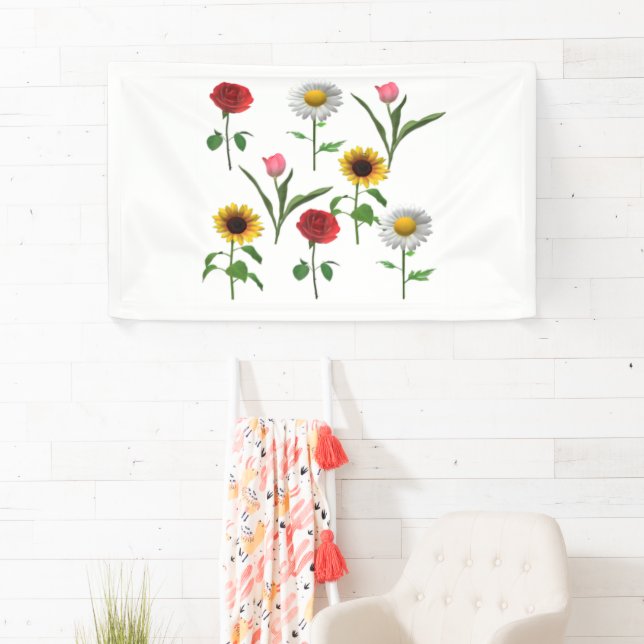 Zazzle Keramik Tile 4.25" x 4.25 , Klein Banner (Insitu)