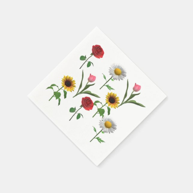Zazzle Keramik Tile 4.25" x 4.25 , Klein Serviette (Ecke)