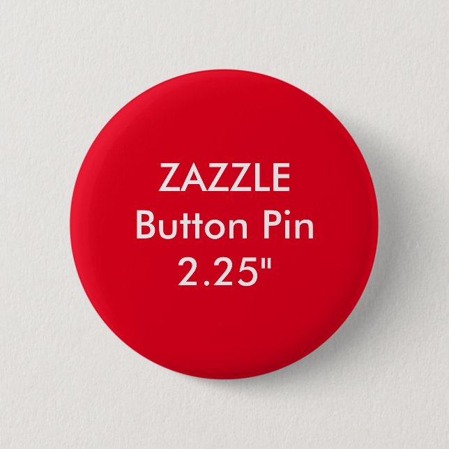 Zazzle leere Gewohnheit 2 1/4" Standardknopf ROT Button (Vorderseite)