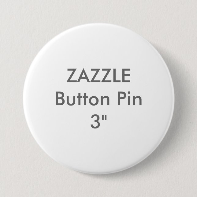Zazzle leere Gewohnheit 3" großes Knopf-Button Button (Vorderseite)