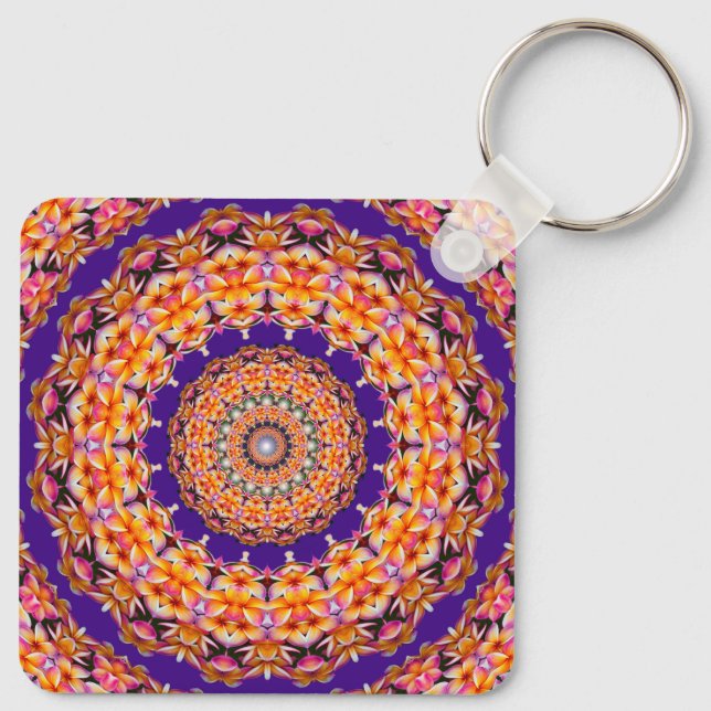 Zazzle Mandala Schlüsselanhänger (Rückseite)