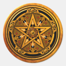 Zazzle - Maskuline Gold Pentagramm noback