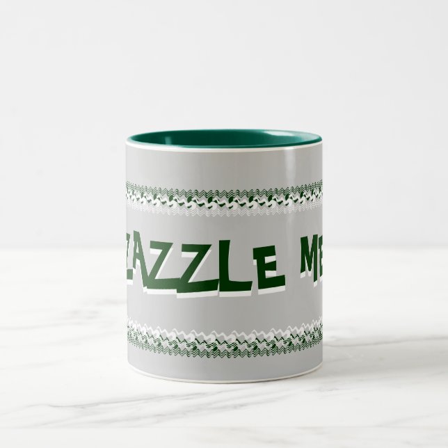 Zazzle Me Green Tasse (Mittel)