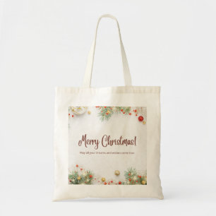 Zazzle Merry Christmas Tragetasche