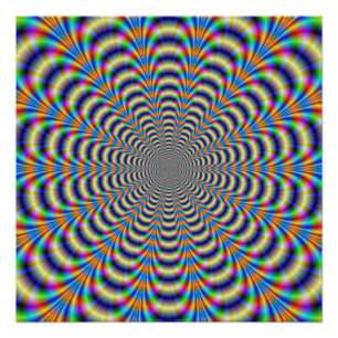Zazzle Perfect Poster Psychedelic Ringed Puls