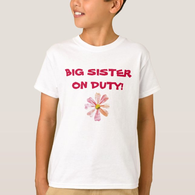 zazzle pix 002m, GROSSE SCHWESTER IM DIENST! T-Shirt (Vorderseite)