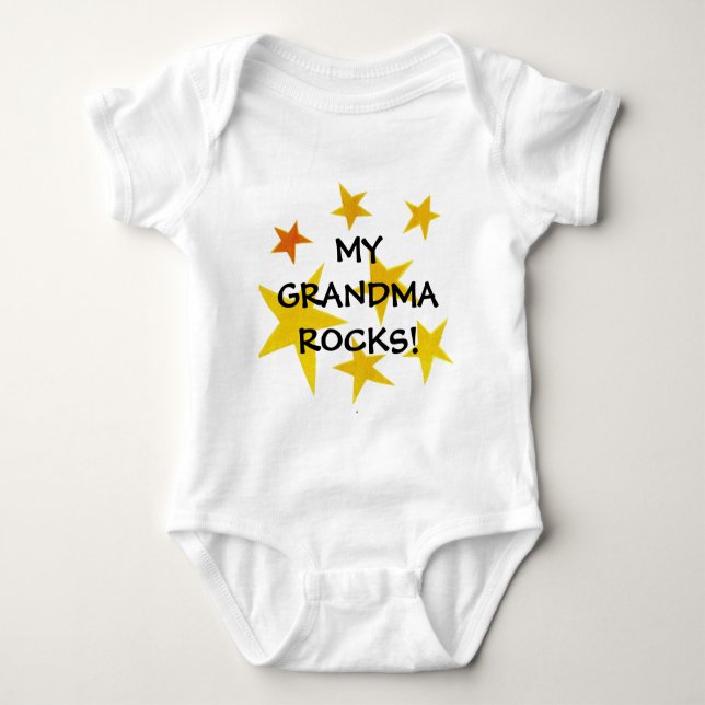 zazzle pix 008m, MEINE GROSSMUTTER-FELSEN! Baby Strampler (Vorderseite)