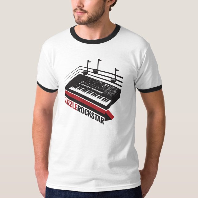 Zazzle Rockstar T-Shirt (Vorderseite)