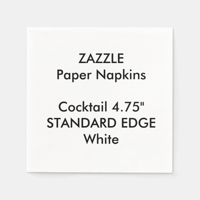 ZAZZLE Schlicht Edge Cocktailpapier Napkins Serviette (Vorderseite)