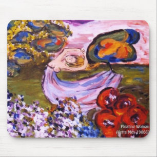 zazzle sich hin- und herbewegende Frau Mousepad