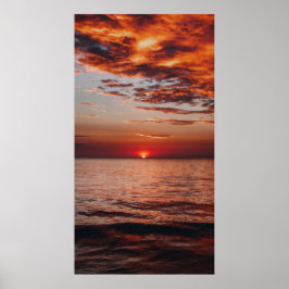 Zazzle Sky Sea Sonnenposter drucken Poster