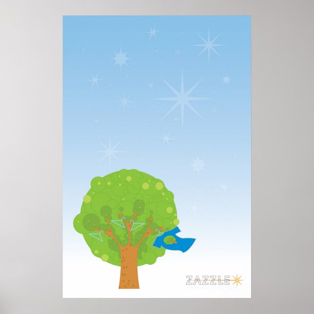 Zazzle Tree Poster (Vorne)