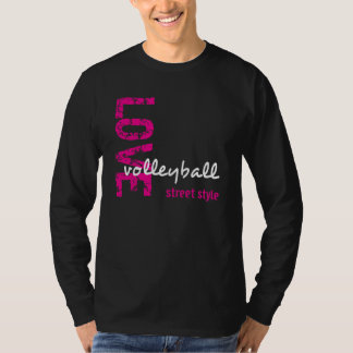 Zazzle Unisex Liebe Volleyball Street Style LS T-S T-Shirt