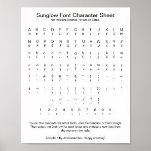 Zazzle V1.2: Langsamer Schriftart Poster
