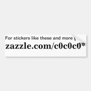 Zazzle Werbeaktion Autoaufkleber