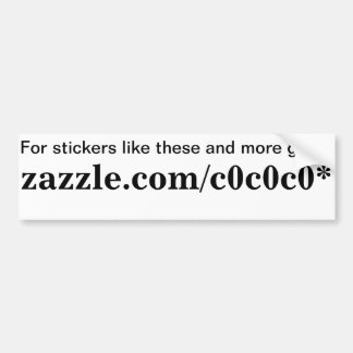 Zazzle Werbeaktion Autoaufkleber