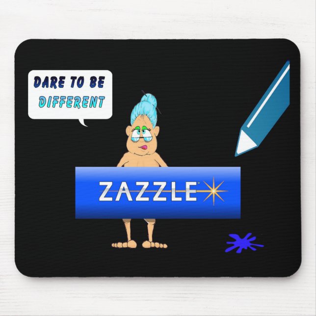 Zazzled herauf Gladys Mousepad (Vorne)