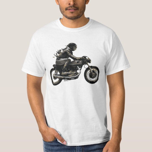 Zazzles coolster billigster Motorrad-T - Shirt (Vorderseite)
