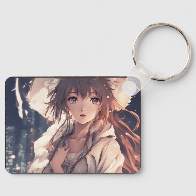 Zazzles trendige, einzigartige Acrylic Schlüsselan Schlüsselanhänger (Vorderseite)