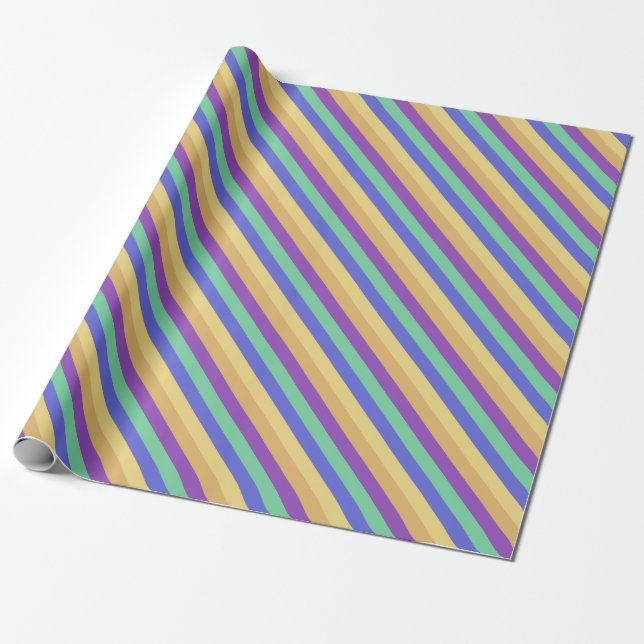 ZazzleWrapMagic: Farbpalette Umzugspapier Geschenkpapier (Ungerollt)