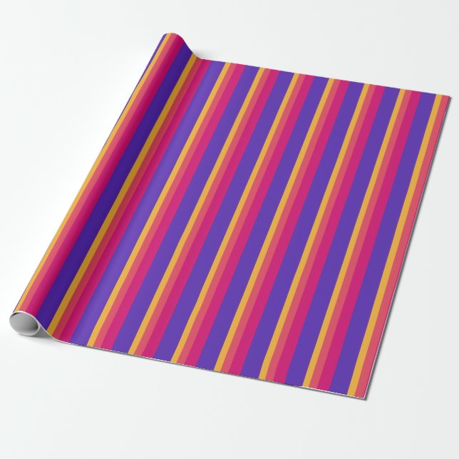 ZazzleWrapMagic: Farbpalette Umzugspapier Geschenkpapier (Ungerollt)